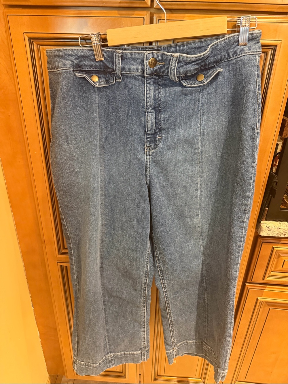 Lee Women's Cropped High-Rise Jeans — Denim Blue